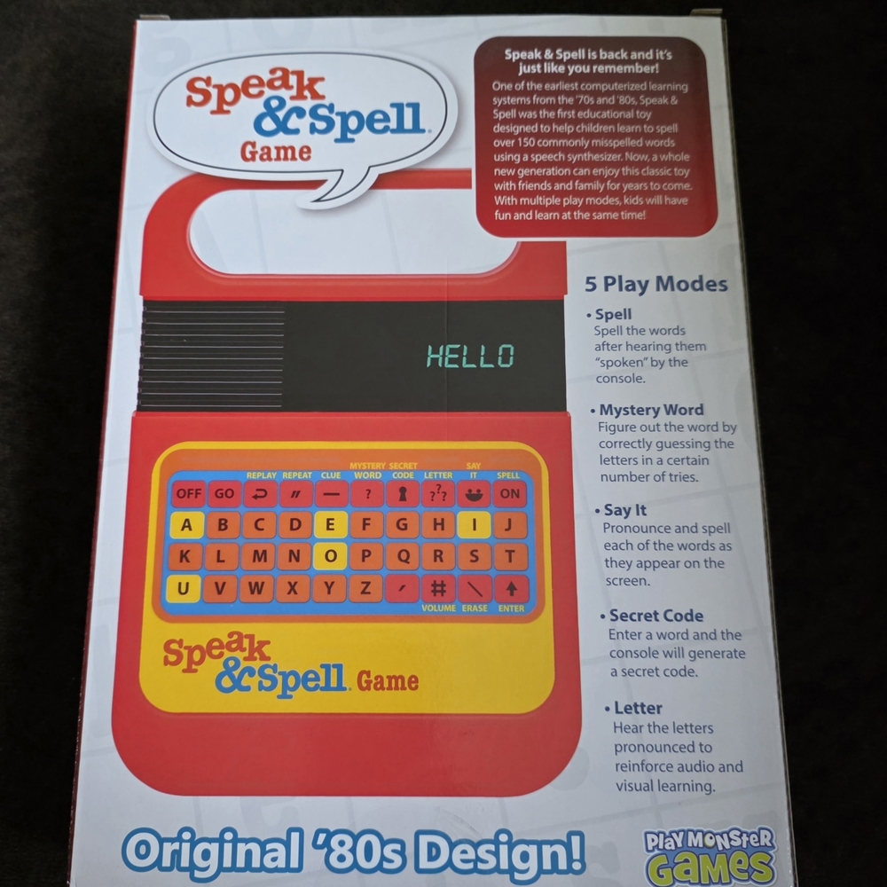 Speak & Spell Electronic Game - Classic Red